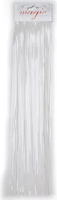 Produktbild von Lametta Glatt 50cm Glanz Weiß