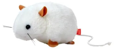 Image de Souris blanche 13 cm (jouets, peluches)