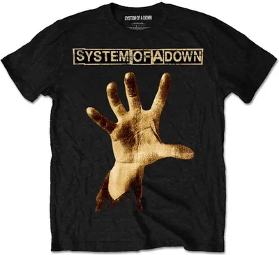 Produktbild von System of a Down T-Shirt Hand S Schwarz