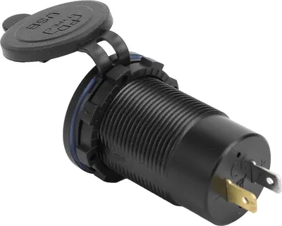 Obrázek produktu pro Zásuvka nabíječky do auta 12V Vodotěsný 65W USB C PD3.0 18W QC3.0 2 portový USB nabíjecí adaptér pro motocykl RV loď