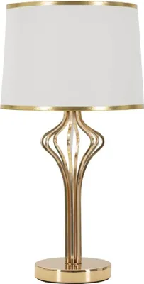 Zdjęcie produktu dla o Ferretti Lampa Stołowa Slimmy 28x53 cm Biało-Złota