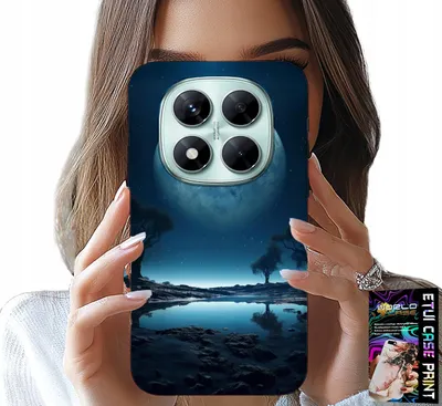 Produktbild von Etui Do Xiaomi Note 15 Pro+ 5G - Pełnia Księżyca Księżyc Futerał + Folia