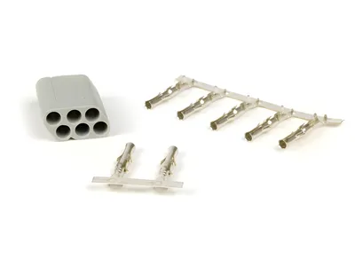 Immagine prodotto di Spina per cablaggio BGM PRO, 6 contatti spina Vespa, Piaggio, Gilera