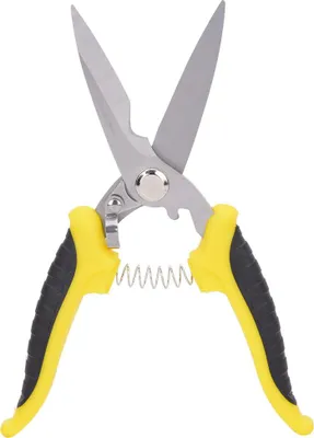 Immagine prodotto di Forbici, multifunzione, acciaio inox industriale, manico giallo nero, utensile da elettricista, giallo, 20,3 cm