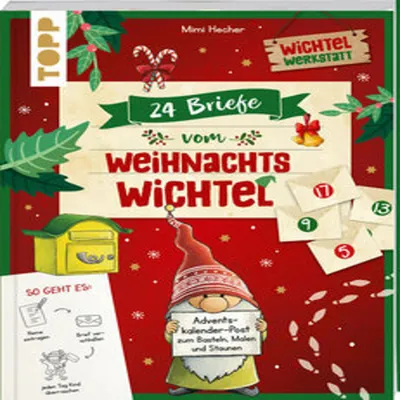 Zdjęcie produktu dla 24 Briefe vom Weihnachtswichtel Adventskalenderbuch