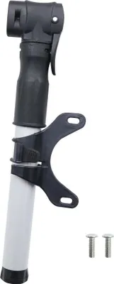 Produktbild von Minipumpe mit Halterung passend für Fahrrad/Roller FSPMP-387 schwarz silber