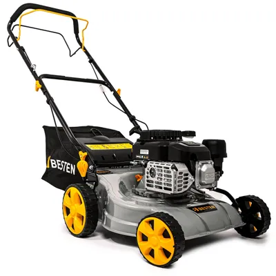 Produktbild von Benzin-Rasenmäher, selbstfahrend, leistungsstark, Mulchkorb, 40 l, Fassungsvermögen 132 cc