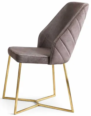 Immagine prodotto di Sedia elegante per sala da pranzo e cucina, imbottita, con struttura in metallo