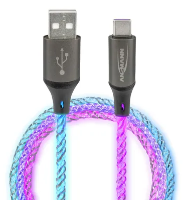 Immagine prodotto di Ansmann Cavo USB-A / USB-C con illuminazione LED 100 cm 1700-0158
