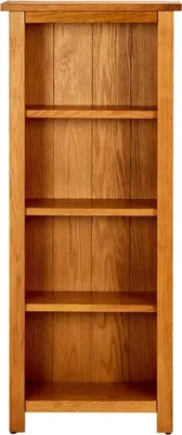 Immagine prodotto di Libreria a 4 Ripiani 45x22x110 cm in Legno Massello di Rovere