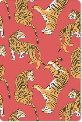 Produktbild von MuchoWow® Mauspad Mousepad Tiger - Dschungel - Muster 40x60 cm - Mousepads - Maus Mat - Pad - Mausunterlage - Schreibtisch Accesoire