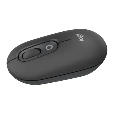 Produktbild von Logitech POP Mouse, kompakte und mobile kabellose Bluetooth-Maus mit programmierbaren Tasten und leisen Klicks, Easy-Switch fr einfaches Umschalten bis zu 3 Gerten, Notebook, Tablet, PC  Grafit