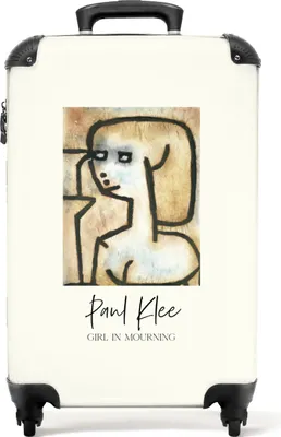 Obrázek produktu pro NoBoringSuitcases.com® Kufr Ruční zavazadlo na kolečkách Malý cestovní kufr na kolečkách - Umění - Paul Klee - Abstraktní - Staří mistři - Velikost kabiny < 55x40x23 cm a 55x40x20 cm - Foto kufr - Kabinový kufr - Palubní zavazadloKufr na ruční zavazadla 55x35x20 cm, 36L,