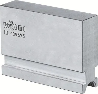 Produktbild von Röhm Blockbacke BL, Größe 500/630, 3-Backensatz, ungestuft, ungehärtet - 139677