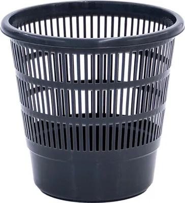 Produktbild von Papierkorb Plastiken Raster Schwarz Polypropylen 16 L