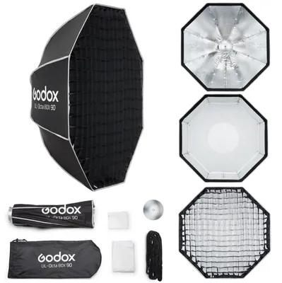 Productafbeelding van Softbox - Octagon - 90 cm - Bowens-aansluiting - Snelsluiting