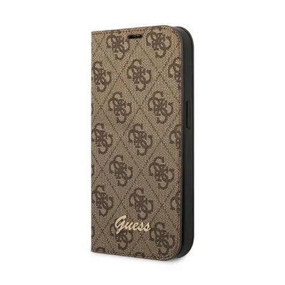 Produktbild von Guess GUBKP14MHG4SHW iPhone 14 Plus 6.7  braun / braunes Buch 4G Vintage Gold Logo Handyhülle