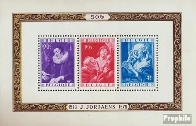 Produktbild von Briefmarken Belgien 1949 Mi Block22 (kompl.Ausg.) postfrisch Gemälde