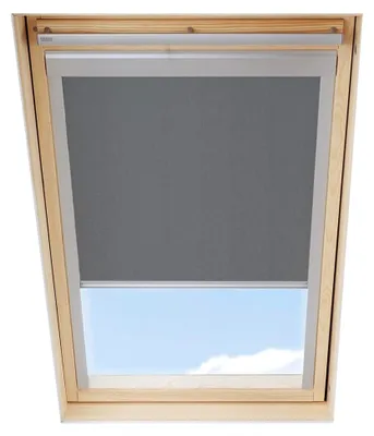 Produktbild von Verdunkelungsrollo für Dachfenster kompatibel mit VELUX, Grau, für M06