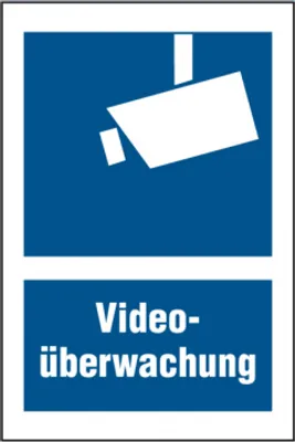Produktbild von Dreifke® Hinweisschild, Videoüberwachung Text & Symbol | Folie selbstklebend ...