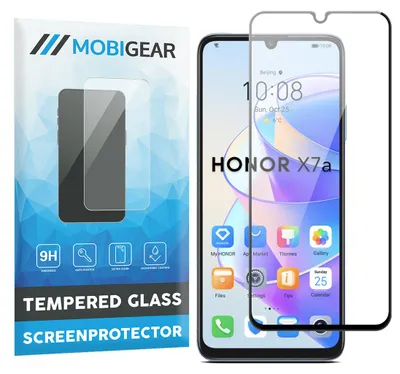 Produktbild von Mobigear Premium Displayschutzfolie für Honor X7A, gehärtetes Glas – Displayschutz, kompatibel mit Hüllen