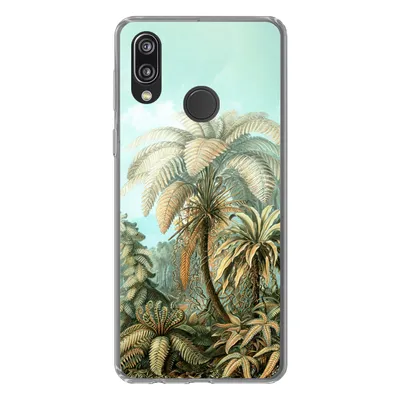 Produktbild von MuchoWow® Handyhülle Schutzhülle Hülle für Huawei P20 Lite (2020) Filicinae - Haeckel - Alte Meister Silikon Softcase Handy Hülle - Kartenhalter