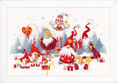 Produktbild von Kreuzstich-Set von Vervaco, "Weihnachtsbegegnung", 38x27 cm