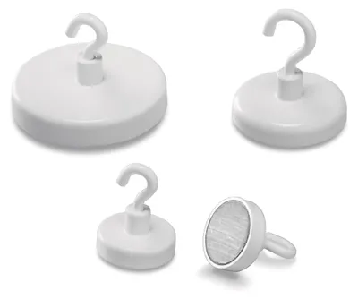 Produktbild von Magnetoplan 52625, Drinnen, Universalhaken, Weiß, 4 kg, 1 Stück(e)
