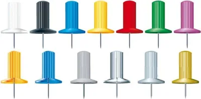 Produktbild von Pinwandnadel Papics transparent VE=10x100 Stück
