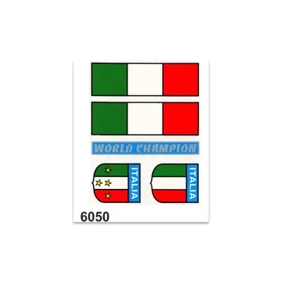 Image de Autocollant Scudetto Flagge Italien 10x12cm