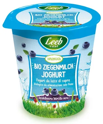 Obrázok produktu pre Kozie jogurt s čučoriedkami125 g - LEEB VITAL