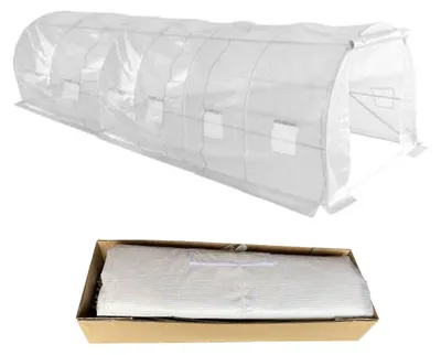 Productafbeelding van Tunnelzeil voor tuin, 600 x 300 x 200 cm, UV-12 bescherming, transparant