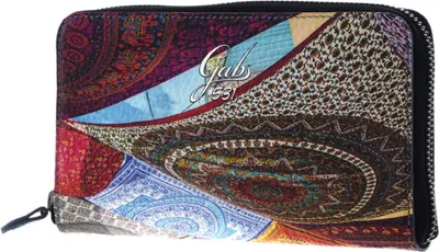 Image de Gabs Cuir porte-monnaie GMONEY17 Zip Around Wallet Foulard Ibiza coloré