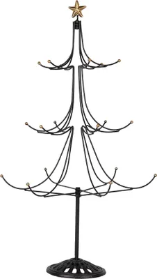 Zdjęcie produktu dla Clayre & Eef Dekoracja świąteczna figurka choinka Ø 41x71 cm czarny metal