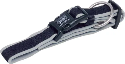 Zdjęcie produktu dla Nobby Mesh Preno, Uniwersalne, Obroża standardowa, Czarny, Szary, Metal, Neopren, Nylon, Monochromatyczny, S-M