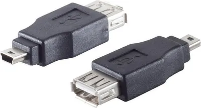 Zdjęcie produktu dla shiverpeaks BS77051 Adapter kabla USB A Mini USB B Czarny (BS77051)
