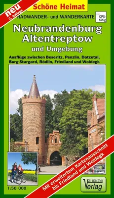 Produktbild von Radwander- und Wanderkarte Neubrandenburg, Altentreptow und Umgebung