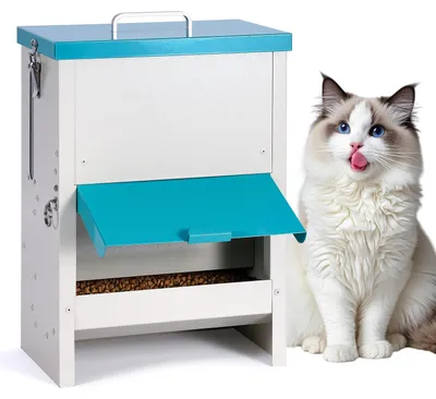 Automatischer Futterspender, 10 L, Edelstahl, für Katzen & Hunde