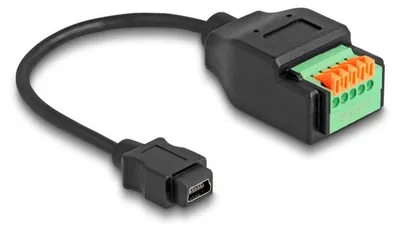 Image de DELOCK USB 2.0 Kabel Typ Mini-B Bu > Terminalblock Adapter