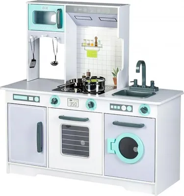 Obrázek produktu pro Velká dřevěná dětská kuchyňka s doplňky ECOTOYS