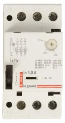 Imagen del producto de Interruptor de protección de motor, 3 polos, 1,5 kW, 2,5-4A, modelo M 250, 1R/1Z, referencia 4 606827