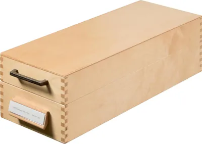 Produktbild von Karteikasten A7 quer Holz für 1000-1500 Karten