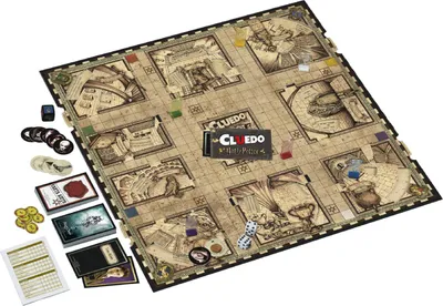 Produktbild von Hasbro Gaming Cluedo Harry Potter: Löse das Geheimnis in der Hogwarts-Schule