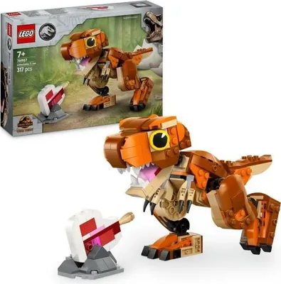 Produktbild von LEGO Jurassic World Petite Mangeuse: Weiblicher T Rex, Konstruktionsspielzeug, Ab 7 Jahren, Bewegliche Figur, Inklusive Steak