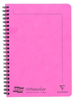 Zdjęcie produktu dla Clairefontaine Europa Spiralheft A5 60bl lin fusch