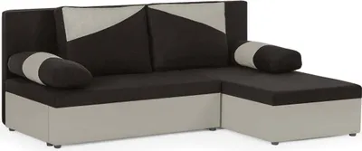 Produktbild von Ecksofa Polo mit Schlaffunktion - Braun/Beige