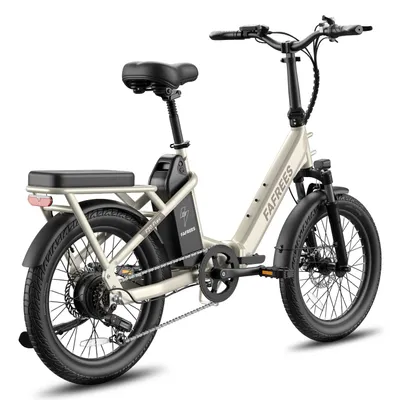 Produktbild von F20 Flex Faltbares 20 Zoll City-E-Bike 36V 25Ah Akku Shimano 7-Gang-Getriebe Reichweite bis 120 km Elfenbeinsand