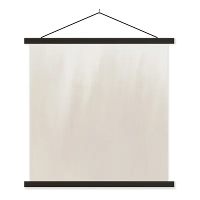 Produktbild von MuchoWow® Textilposter Abstrakt - Design - Taupe 40x40 cm mit schwarzem Rahmen - Fotos