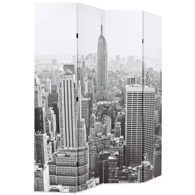 Immagine prodotto di Paravento Pieghevole 160x170 cm Stampa New York Bianco e Nero
