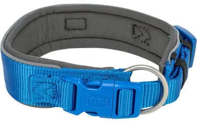Produktbild von TRIXIE Premium Halsband, extra breit - royalblau/grafit - 40–48 cm/40 mm